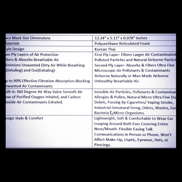 Two Face Masks 24 Multi-Use Cycles w/Air Valve - Picture 7 of 8